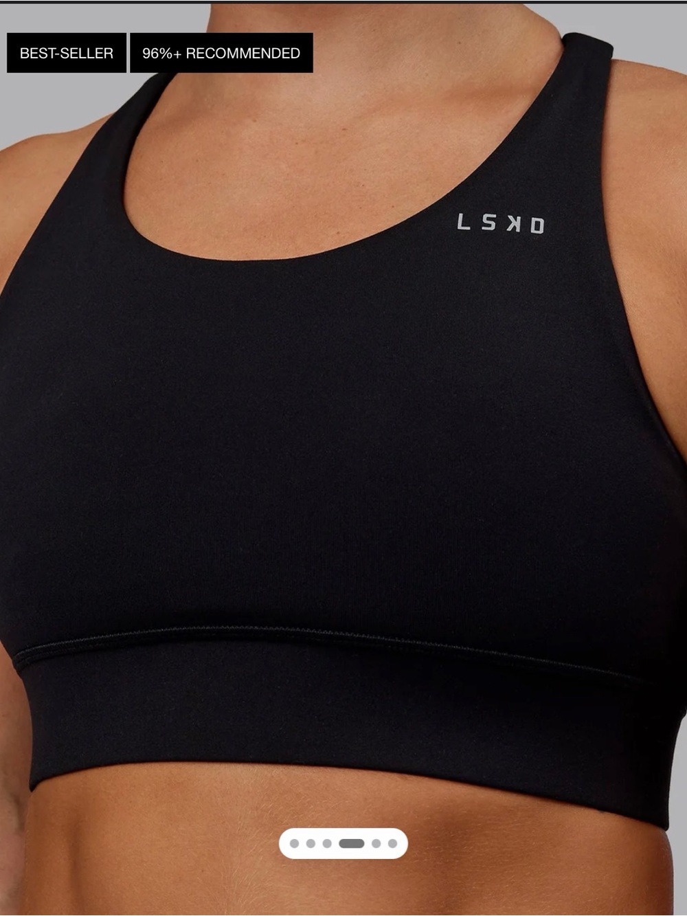 Accelerate Sports Bra in Black - Picture 3 of 7